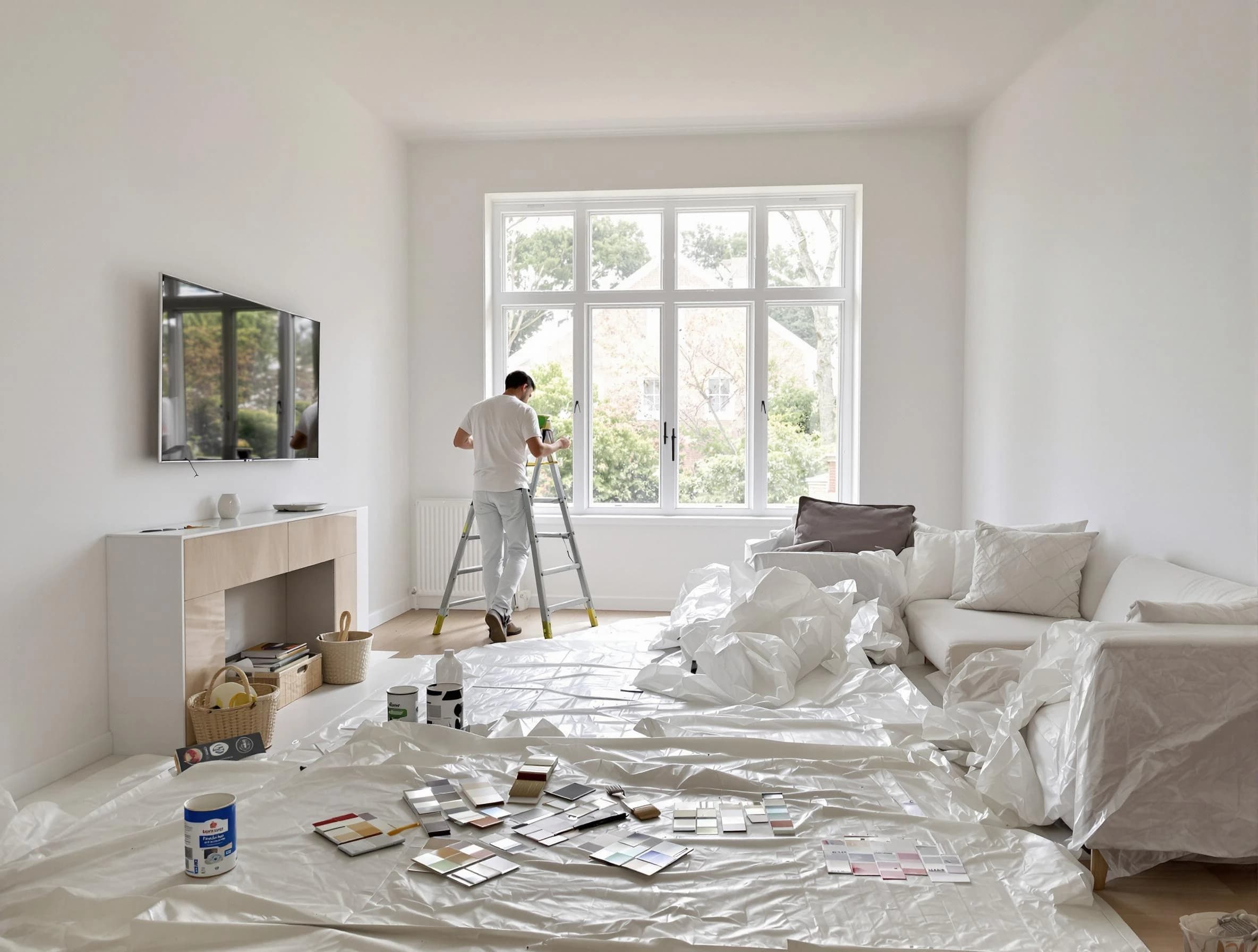 Fountain Hills House Painters professional applying interior paint in Fountain Hills, AZ