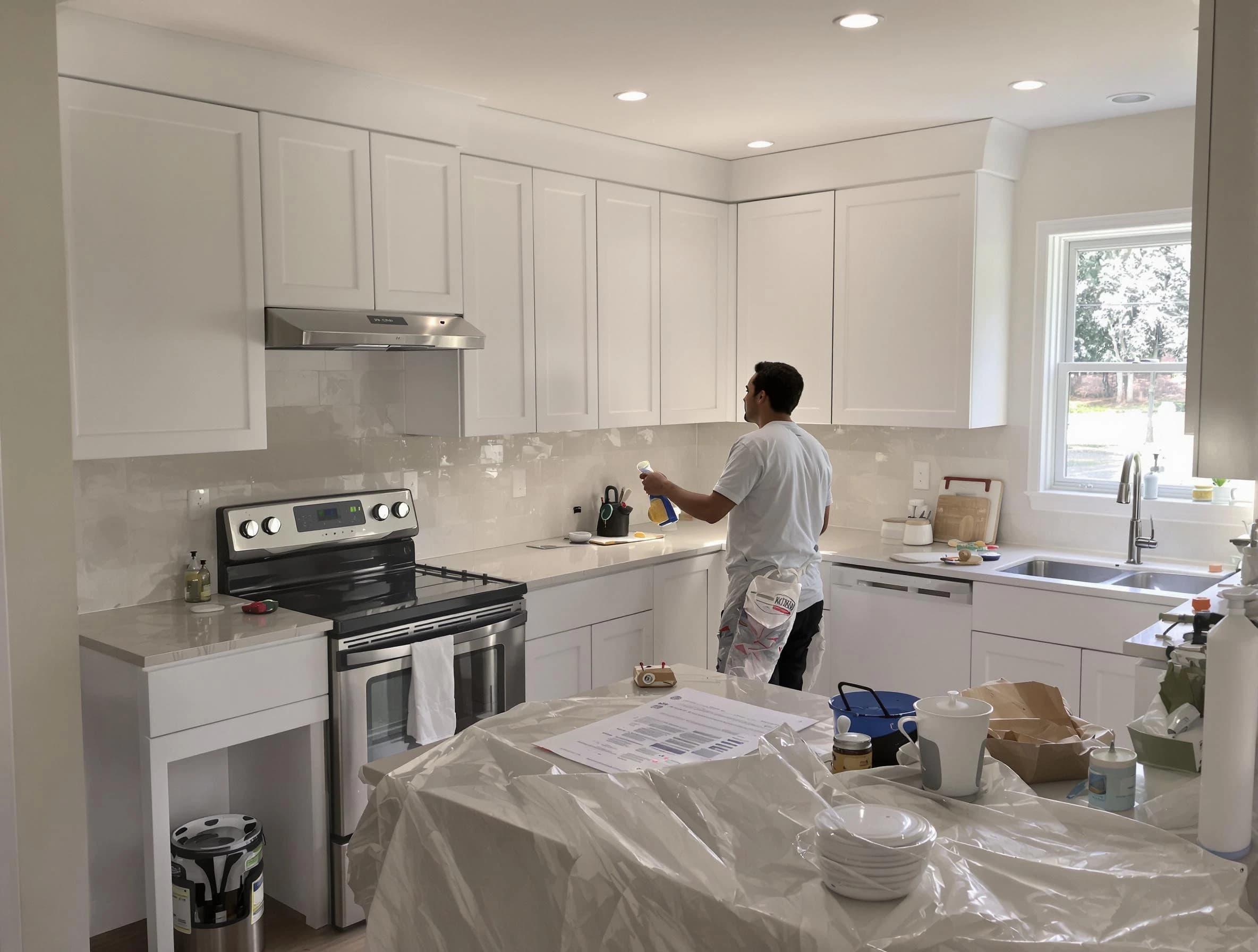 Fountain Hills House Painters performing detailed kitchen painting in Fountain Hills