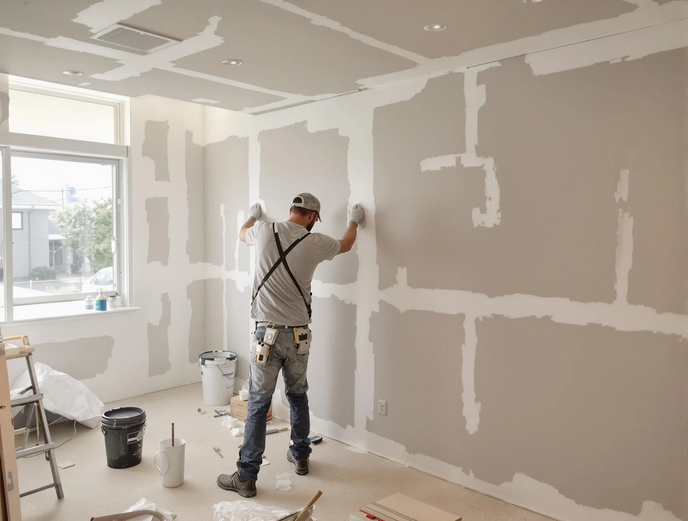 Fountain Hills House Painters performing drywall taping and mudding in Fountain Hills